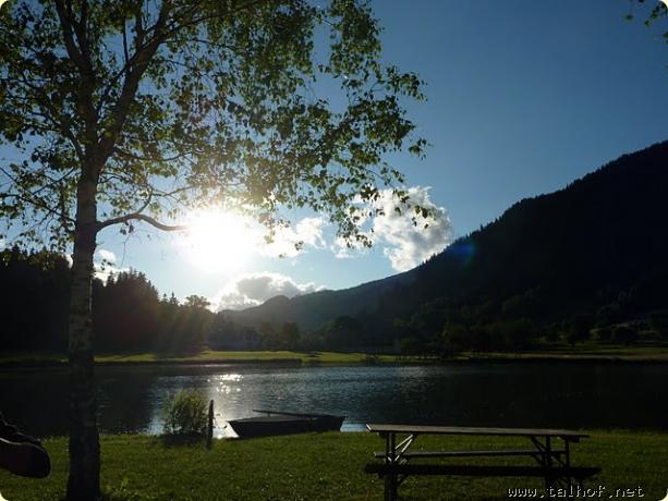 Sommerabend mit romantischem Licht